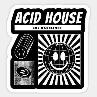 ACID HOUSE  - 303 Basslines Sticker